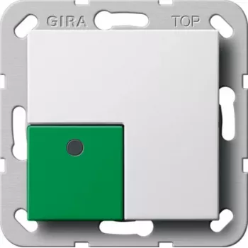 Gira System 55 Off/Stop -keinupainike, puhtaanvalkoinen 291103