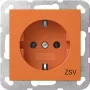 Gira 4188109 SCHUKO ZSV -pistorasia System 55 oranssi