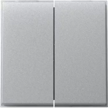 Gira TX44 2-kertainen keinupainikkeen kansi, alumiini 329565
