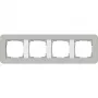 Gira Standard 55 peitekehys 4-kertainen harmaa/puhtaanvalkoinen 0214412
