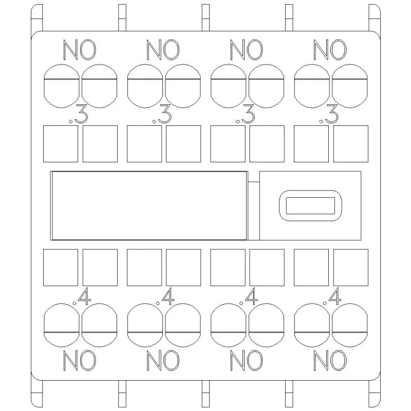 Siemens SIRIUS apukytkinlohko 4 sulkeutuvaa kosketinta (3RH2911-2FA40)