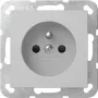 GIRA 4485015 pistorasia maadoitustapilla ja suojakannella