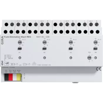 GIRA radiohimmenninrele DIN-kisko 4-kanava 543100