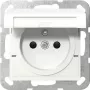 Gira 448803 pistorasia maadoitustapilla, saranoidulla kannella ja suojasulkimilla