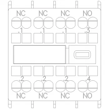 Siemens SIRIUS apukosketinlohko 1NO+3NC, etuasennus, ruuviliittimet, 3RH2911-2HA13