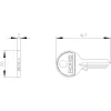Siemens avain avainkytkimelle, lukitusnumero 455 3SU19500FC800AA0