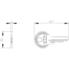 Siemens SIRIUS ACT avain avainkytkimelle, lukitusnumero S1, metalli, hopea 3SU19500FD800AA0