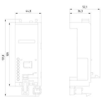 Siemens SIRIUS liitäntämoduuli 3RV2-suojakatkaisijoille ja 3RT2-kontaktoreille, S00/S0, 3RV2917-7AA00