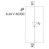 SIEMENS SIRIUS ACT LED-moduuli, integroitu LED, punainen, 6-24V AC/DC, ruuviliitin 3SU14011BG201AA0