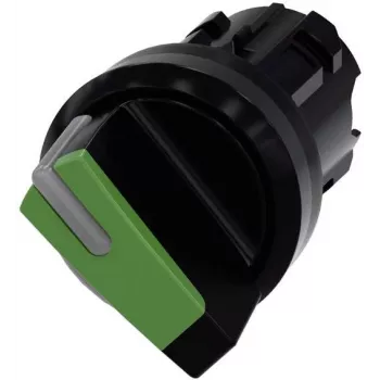 Siemens SIRIUS ACT valintakytkin-etuelementti, muovi, vihreä, 22 mm, 2-asento, O-I, lukittuva 3SU1002-2BF40-0AA0