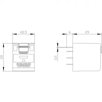 Siemens pistorele 24VDC 2W LZX:PT270024