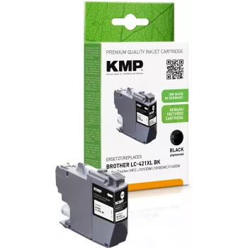 KMP kunnostettu musta mustepatruuna Brother LC421XLBK (MFC-J1010DW, 500 sivua, 14 ml) 1548,4001