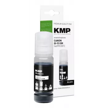 KMP PRINTTECHNIK täyttömuste Canon GI-53BK, musta, 60 ml, yhteensopiva 1583,0001