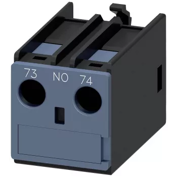 Siemens SIRIUS apukytkinlohko 1 NO etuasennus 3RT2 kontaktoreille ja 3RH2 releille, ruuviliittimet, 690V eristys, 3RH2911-1AA10