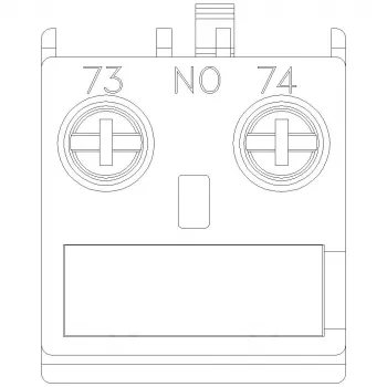 Siemens SIRIUS apukytkinlohko 1 NO etuasennus 3RT2 kontaktoreille ja 3RH2 releille, ruuviliittimet, 690V eristys, 3RH2911-1AA10