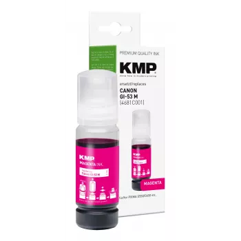 KMP täyttömustepullo magenta 60 ml Canon GI-53M (4681C001) 1583,0006