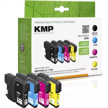 KMP MULTIPACK B78V yhteensopivat mustepatruunat monipakkaus - musta, syaani, magenta, keltainen - Brother DCP-6690CW, MFC-5890CN, MFC-5895CW, MFC-6490CW, MFC-6890CDW