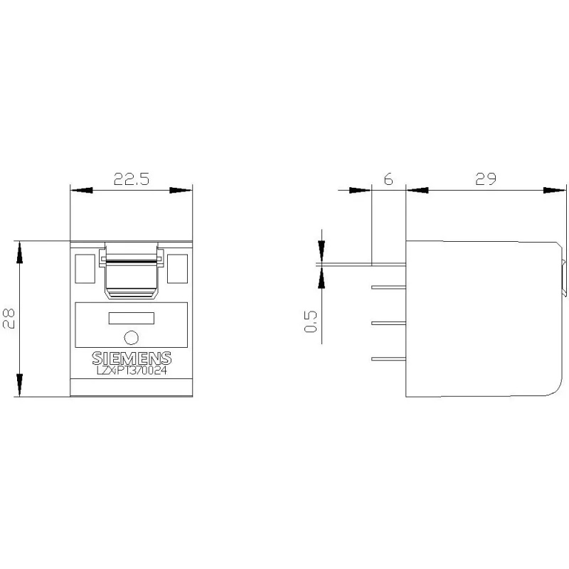 Siemens SIRIUS LZX:PT370024 pistorele 24V DC 3CO 10A