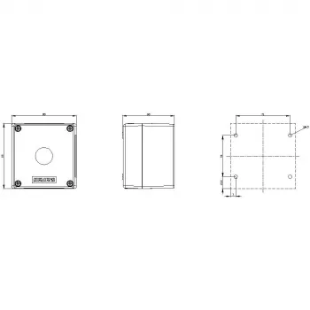 Siemens 3SU1801-1AA00-1AA1 Kotelo 4-asentoiselle valitsimelle