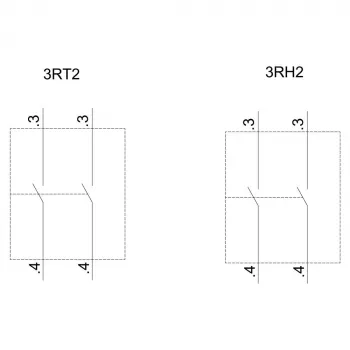 Siemens apukosketinlohko 3RH2911-1HA20, 2 NO, etuasennus, ruuviliittimet
