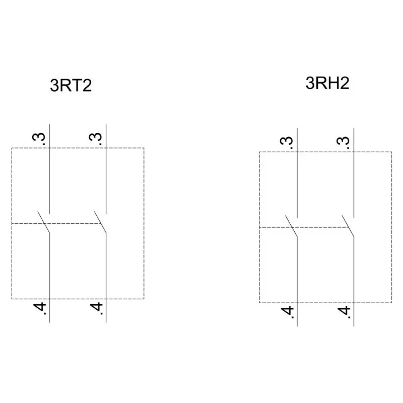 Siemens apukosketinlohko 3RH2911-1HA20, 2 NO, etuasennus, ruuviliittimet