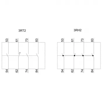 Siemens 3RH2911-1XA31-0MA0 apukoskettimisto, 3NO+1NC, etuasennus, ruuviliittimet