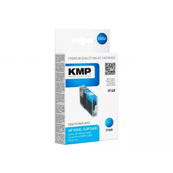 KMP H148 High Yield yhteensopiva syaani mustesuutinpatruuna HP OfficeJet 6812, 6815, 6820, 6822, 6825, Pro 6235 (15 ml, 825 sivua) 1744,0003