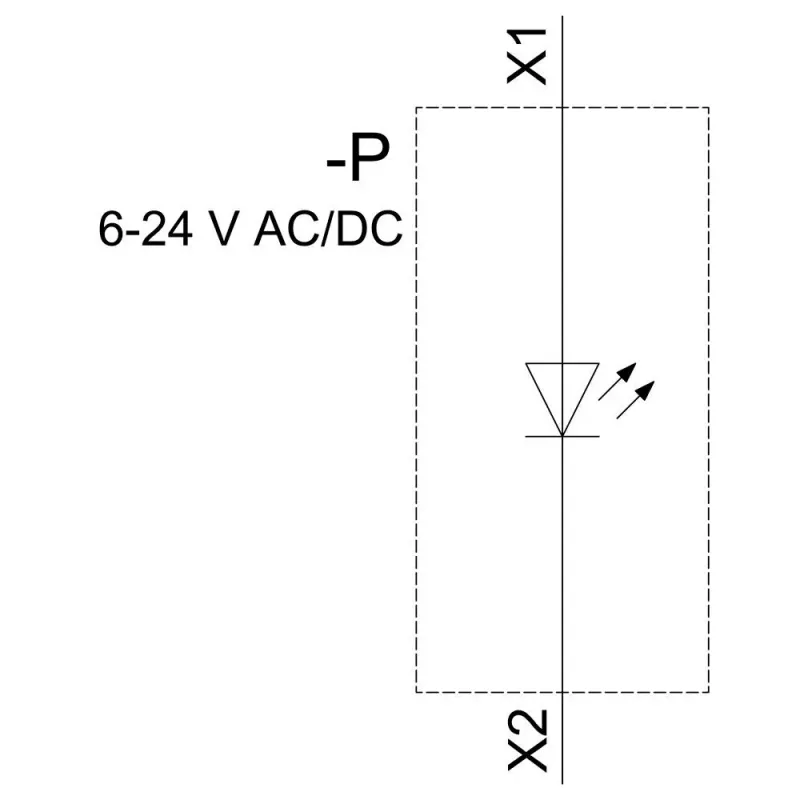 Siemens SIRIUS ACT LED-moduuli integroidulla LEDillä, AC/DC 6-24V, keltainen (3SU14011BG301AA0)