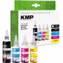 KMP PRINTTECHNIK täyttömustesarja Brother BTD180BK/C/M/Y – musta 110 ml, syaani/magenta/keltainen 50 ml kutakin (yhteensopiva) 1555,0005
