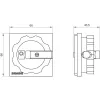 Siemens SIRIUS 3LD kiertokäyttö 3LD9224-3B, punainen kahva/keltainen etulevy, IP65, lukittava