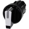 Siemens SIRIUS ACT kiertokytkimen etulevy, muovi, valkoinen, 2-asentoinen, lukittuva, 22 mm 3SU1002-2BP60-0AA0