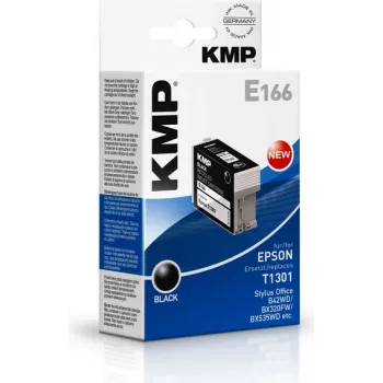 KMP E166 musta yhteensopiva mustepatruuna Epson Stylus Office & WorkForce (25 ml, High Yield, korvaa T1301) 1618.4001