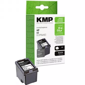 KMP H160 musta yhteensopiva mustepatruuna HP 62 (4 ml, C2P04AE) 1741.4801