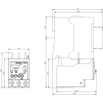 SIEMENS SIRIUS 3RU2136-4EB0 lämpöylikuormitusrele 22-32 A luokka 10