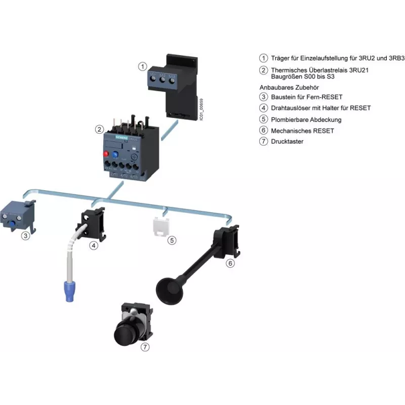 SIEMENS SIRIUS 3RU2136-4EB0 lämpöylikuormitusrele 22-32 A luokka 10