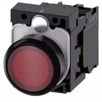 Siemens SIRIUS ACT valaistu painonappi täydellinen laite muovi punainen 3SU1102-0AB20-1BA0