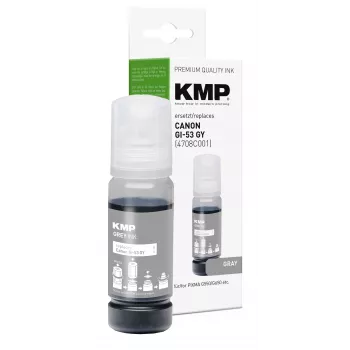 KMP harmaa mustepullo yhteensopiva Canon GI-53GY kanssa (1583,0041)