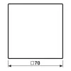 JUNG LS 101 SW keinupainike 1-osainen F10, duroplasti, sarja LS, musta
