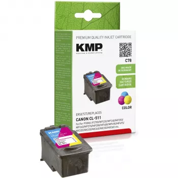 KMP C78 tri-color mustepatruuna (syaani, magenta, keltainen) Canon PIXMA MP230, MP237, MP252, MP258, MP280, MP282, MP495, MP499, MX360, MX410, MX420 1512.4030