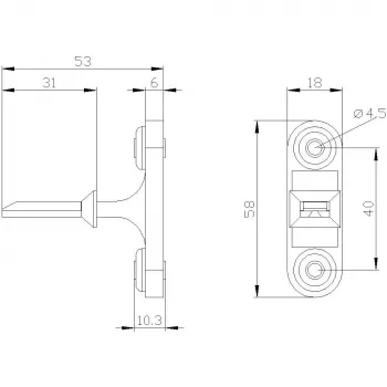 Siemens erillinen toimilaite pystyasennukseen 3SE50000AV02
