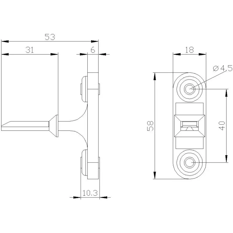 Siemens erillinen toimilaite pystyasennukseen 3SE50000AV02