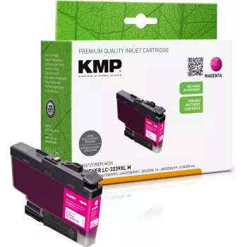 KMP magenta mustepatruuna yhteensopiva brother LC-3239XLM (1543,4006) kanssa