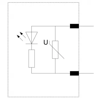 Siemens varistori LEDillä, 24-48V AC/12-24V DC, SIRIUS kontaktorille S00/S0, pistokeliitäntä, 3RT29161JJ00