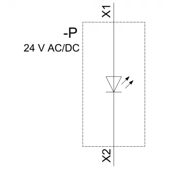 Siemens SIRIUS ACT LED-moduuli integroidulla LEDillä, sininen, 24V AC/DC, ruuviliitin, 22mm asennus 3SU14012BB501AA0