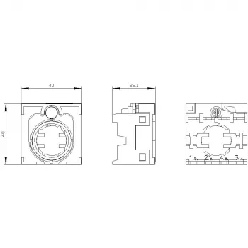 Siemens SIRIUS ACT pidike 4 ohjauslaitteelle, 22 mm, musta muovi, etupaneeliasennus, 3SU1500-0BA10-0AA0