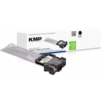 KMP PRINTTECHNIK yhteensopiva musta mustekasetti Epson T11D1 XL:ään (suuri kapasiteetti, 1100 sivua) 1664,4001