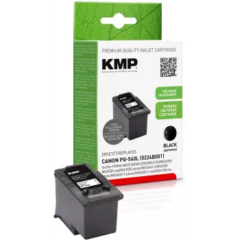 KMP musta mustekasetti yhteensopiva Canon PG-540L:n kanssa (1516,4401)