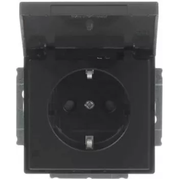 Busch-Jaeger SCHUKO pistorasiaosa mattamusta 20 EUKB-885 2CKA002018A1523