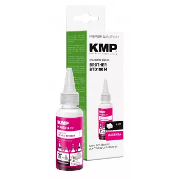 KMP täyttömuste Brother BTD180M, magenta, 50 ml 1555,0006
