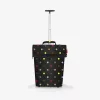 Reisenthel Trolley M ostoskärry laukku, 43 L, polyesteri, musta pisteillä, 2 pyörää, teleskooppikahva (NT7009)